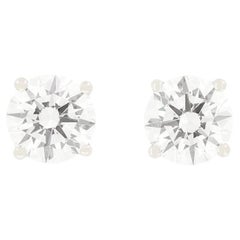Contemporary 1.80ct Diamond Stud Earrings
