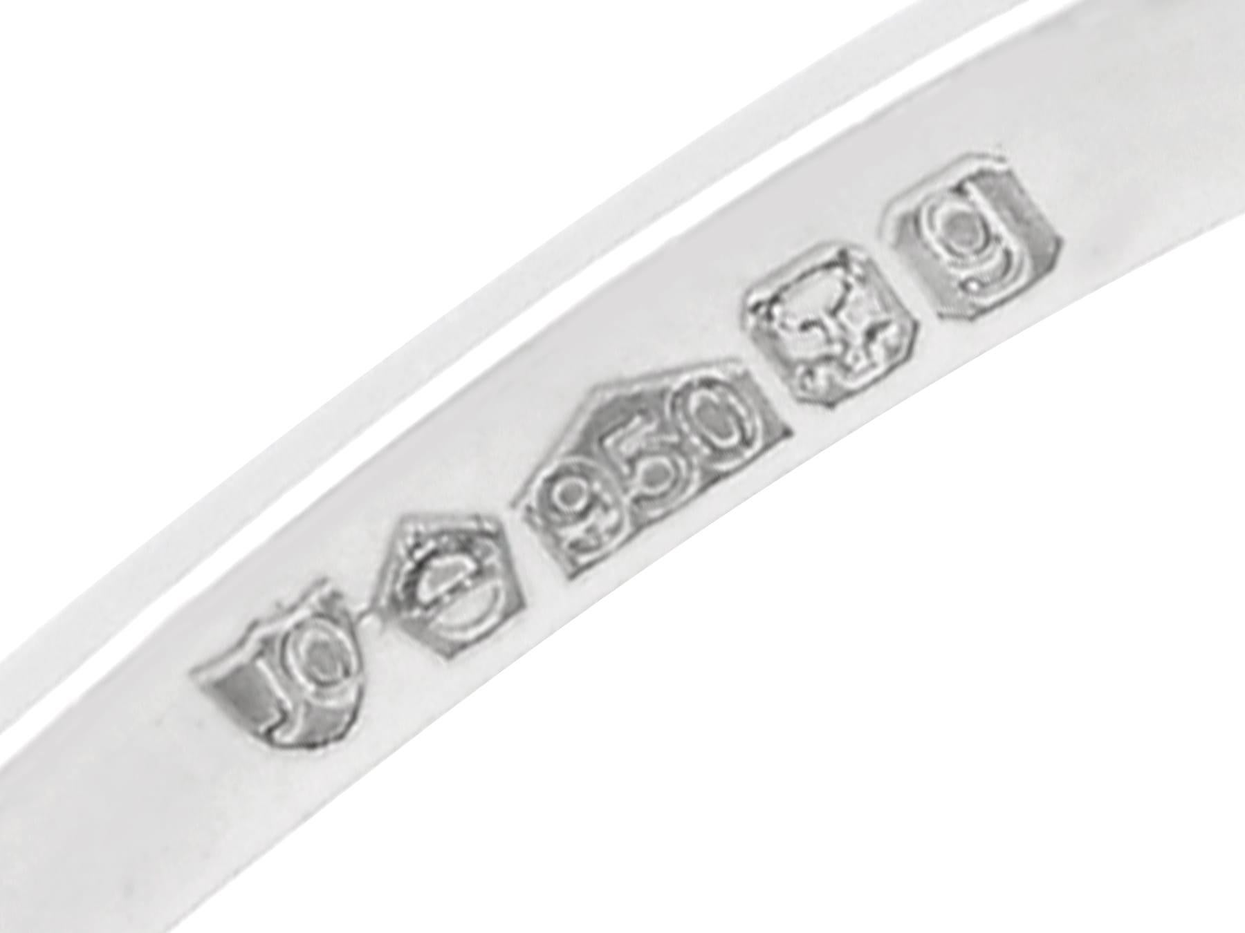 1.85 Carat Emerald Cut Diamond Solitaire Engagement Ring in Platinum For Sale 3
