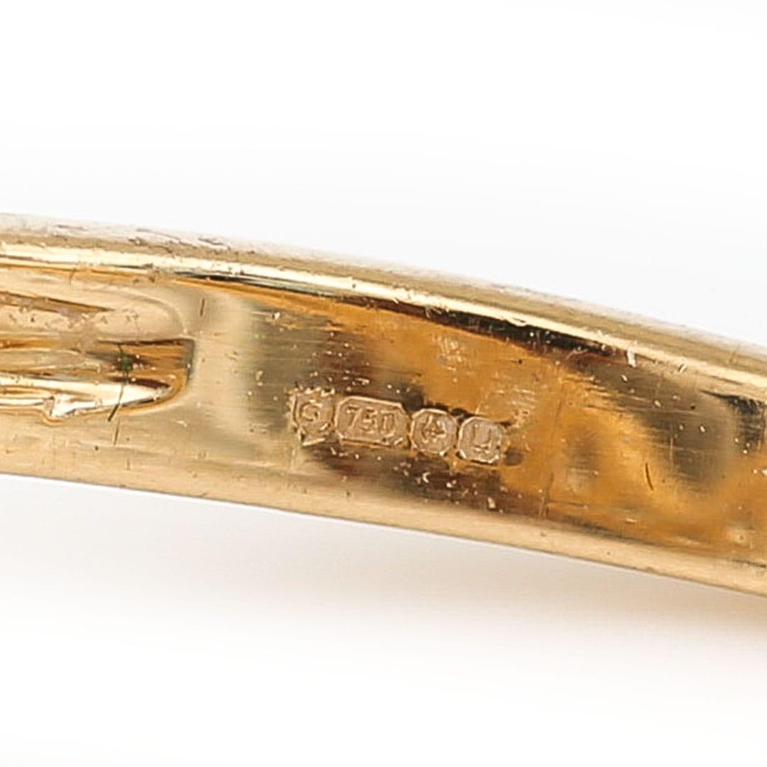 Contemporary 18ct Gold 0.50ct Diamond Wishbone Ring 2