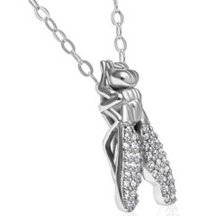 Contemporary 18K White Gold Diamonds Pendant Necklace
