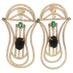 Gold-Chandelier-Ohrringe