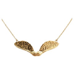 Contemporary 18K Yellow Gold “Vertoletiki” Necklace by GROMOV