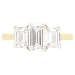 Contemporary 1.95ct Diamond Three Stone Ring