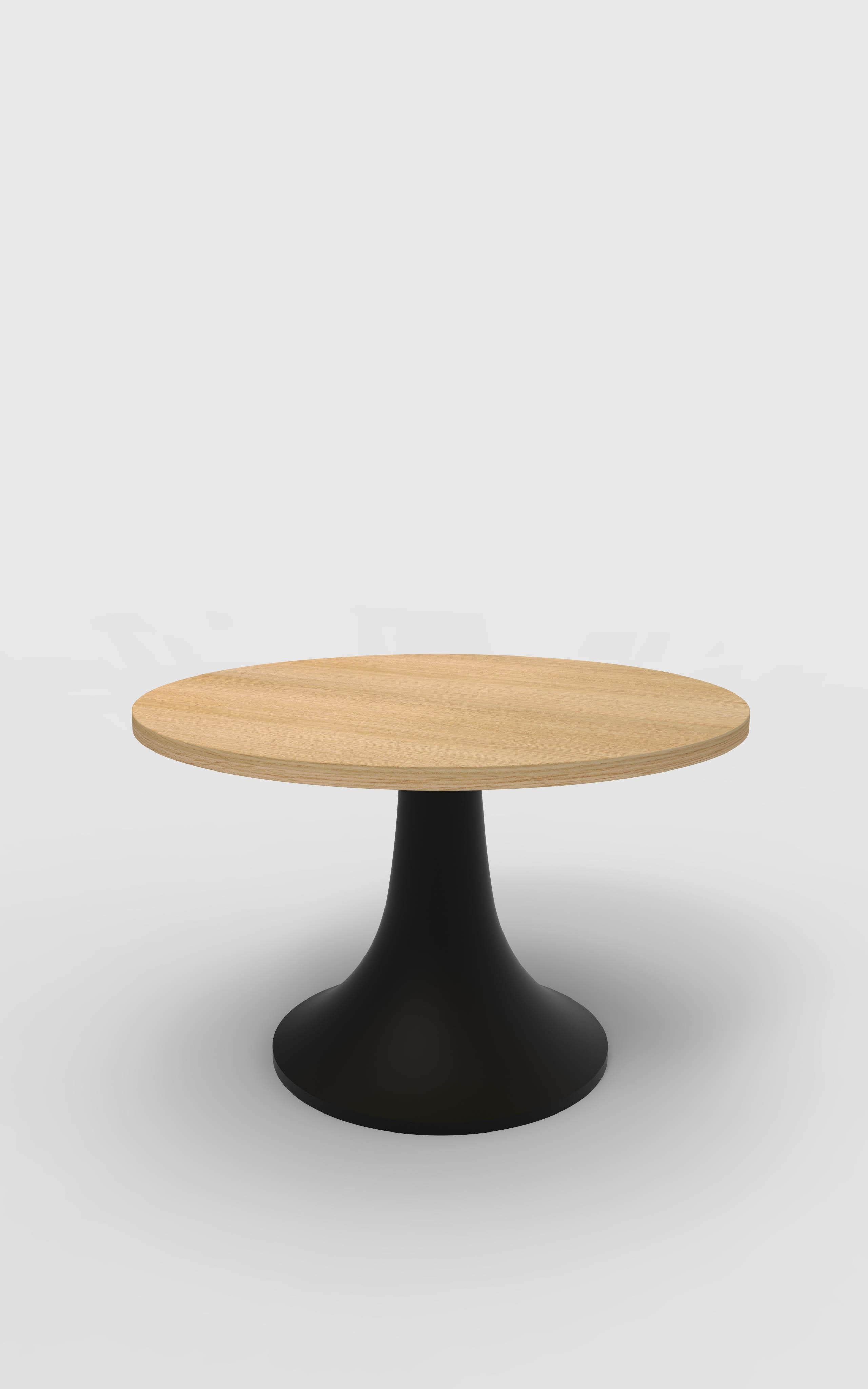Orphan work 200 Dining Table
Shown in oak with black.
Available in natural oak with painted base.
Measures: 48