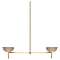 Contemporary Prato Pendant 200 in Brushed Brass by Orphan Work
