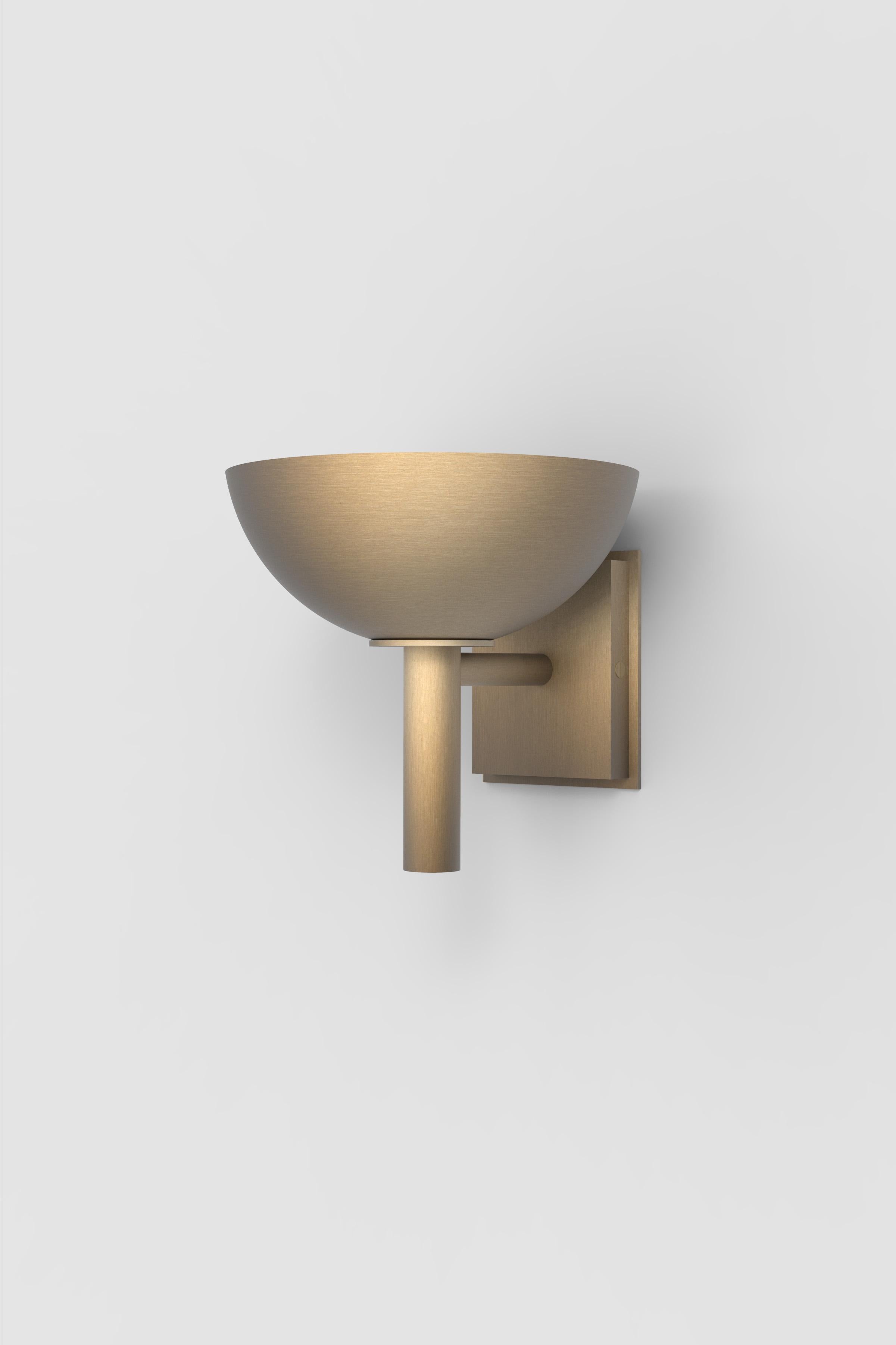 Orphan Work 200 Sconce BB
Shown in brushed brass
Available in brushed brass and blackened brass
Measures: 8.625” height x 9.75” depth x 9.5