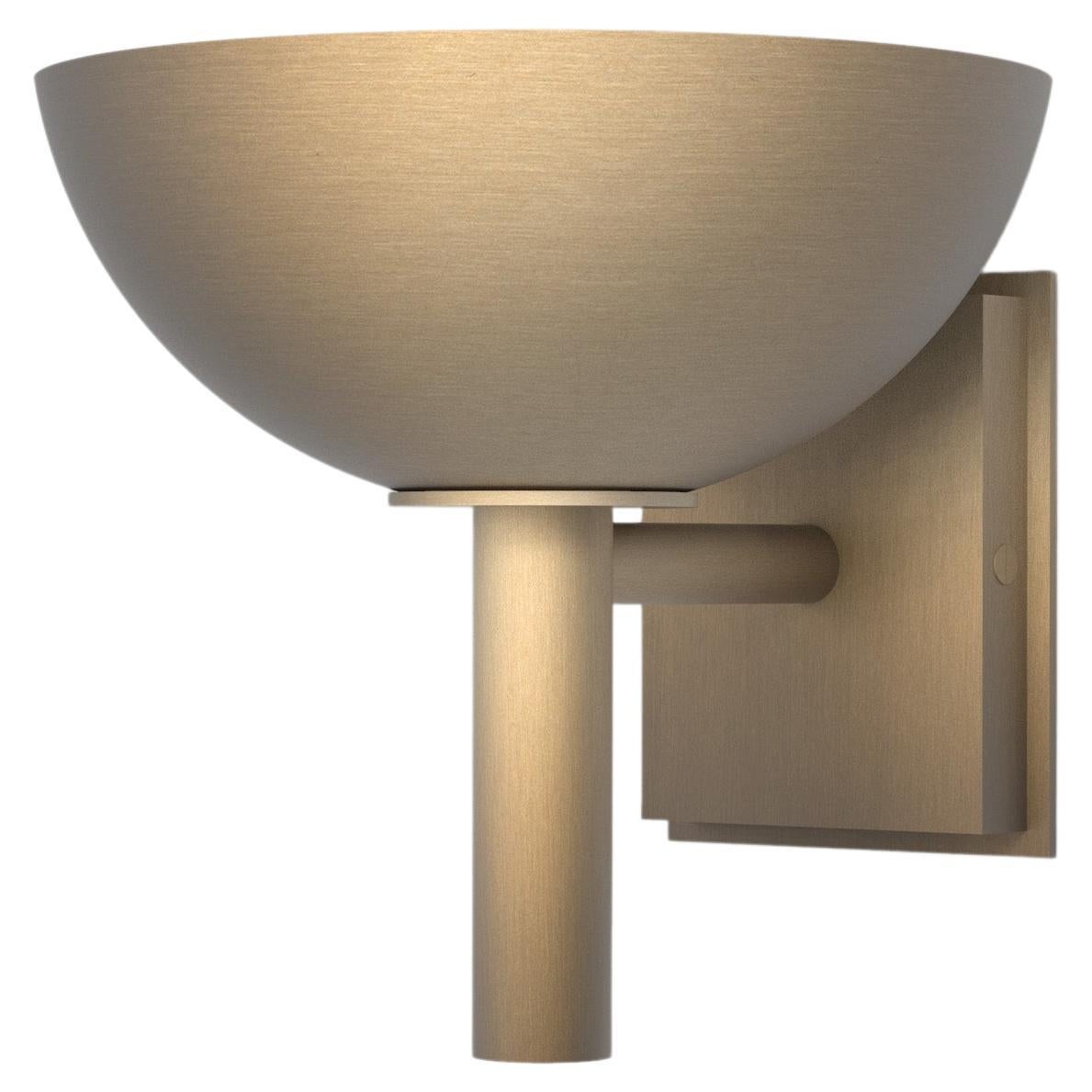 Contemporary Prato Sconce 200 in Brushed Brass by Orphan Work For Sale