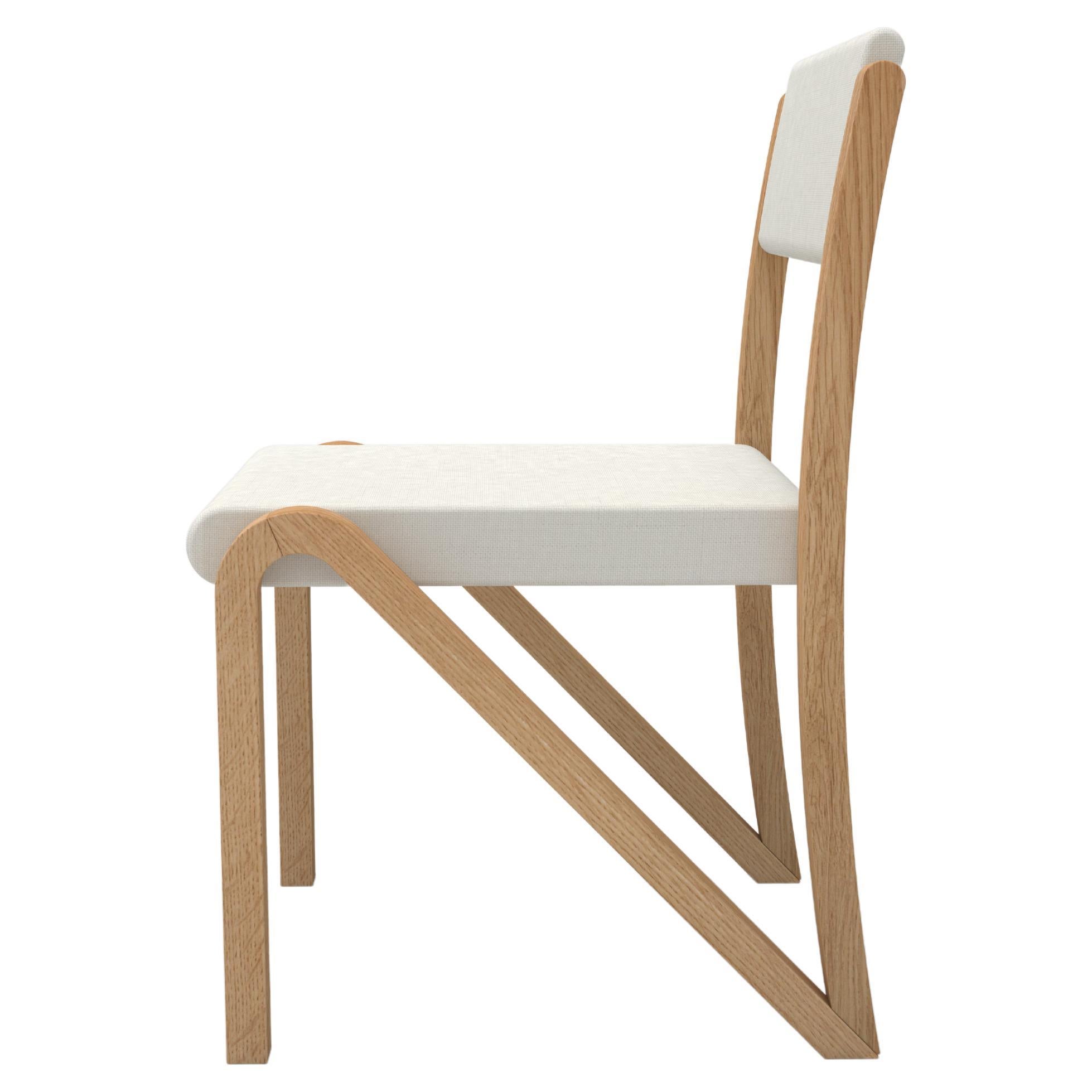 Contemporary Pucci Side Chair 200 in Oak by Orphan Work For Sale