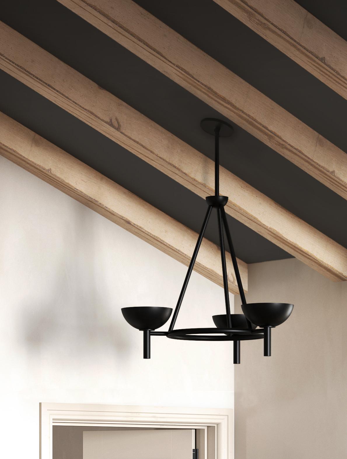 Contemporary Prato Chandelier 200A in Alabaster by Orphan Work For Sale 6