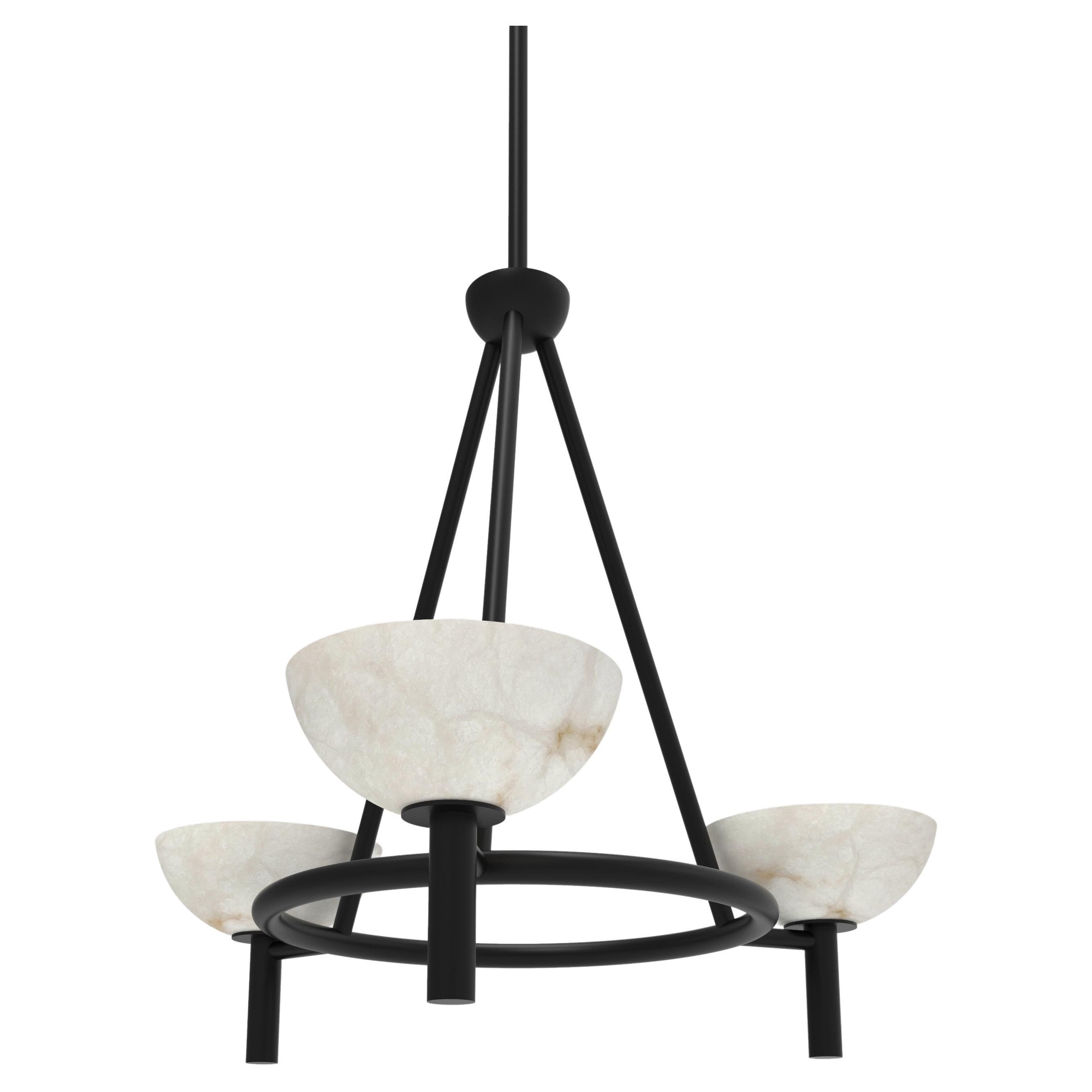 Contemporary Prato Chandelier 200A in Alabaster by Orphan Work For Sale