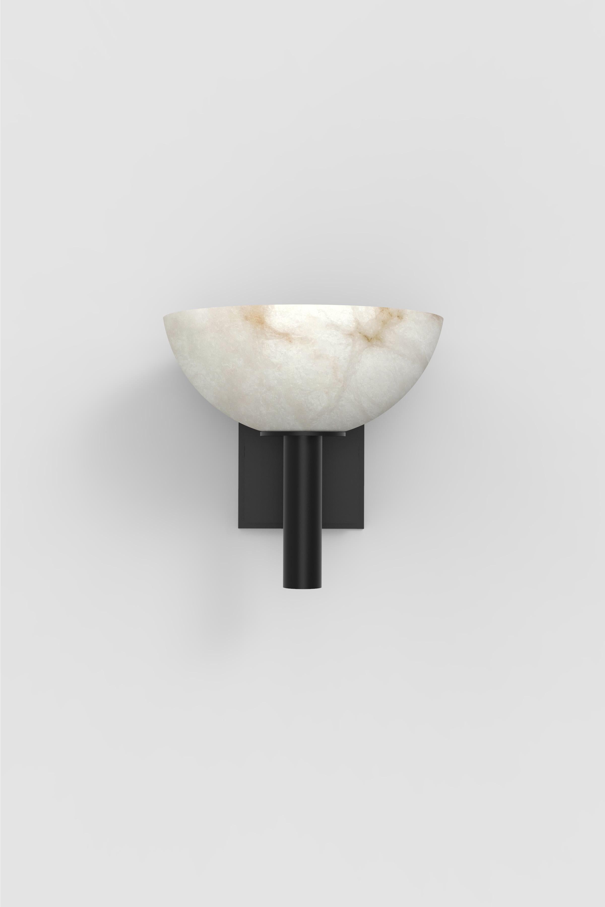 Post-Modern Contemporary Prato Sconce 200A in Alabaster by Orphan Work For Sale