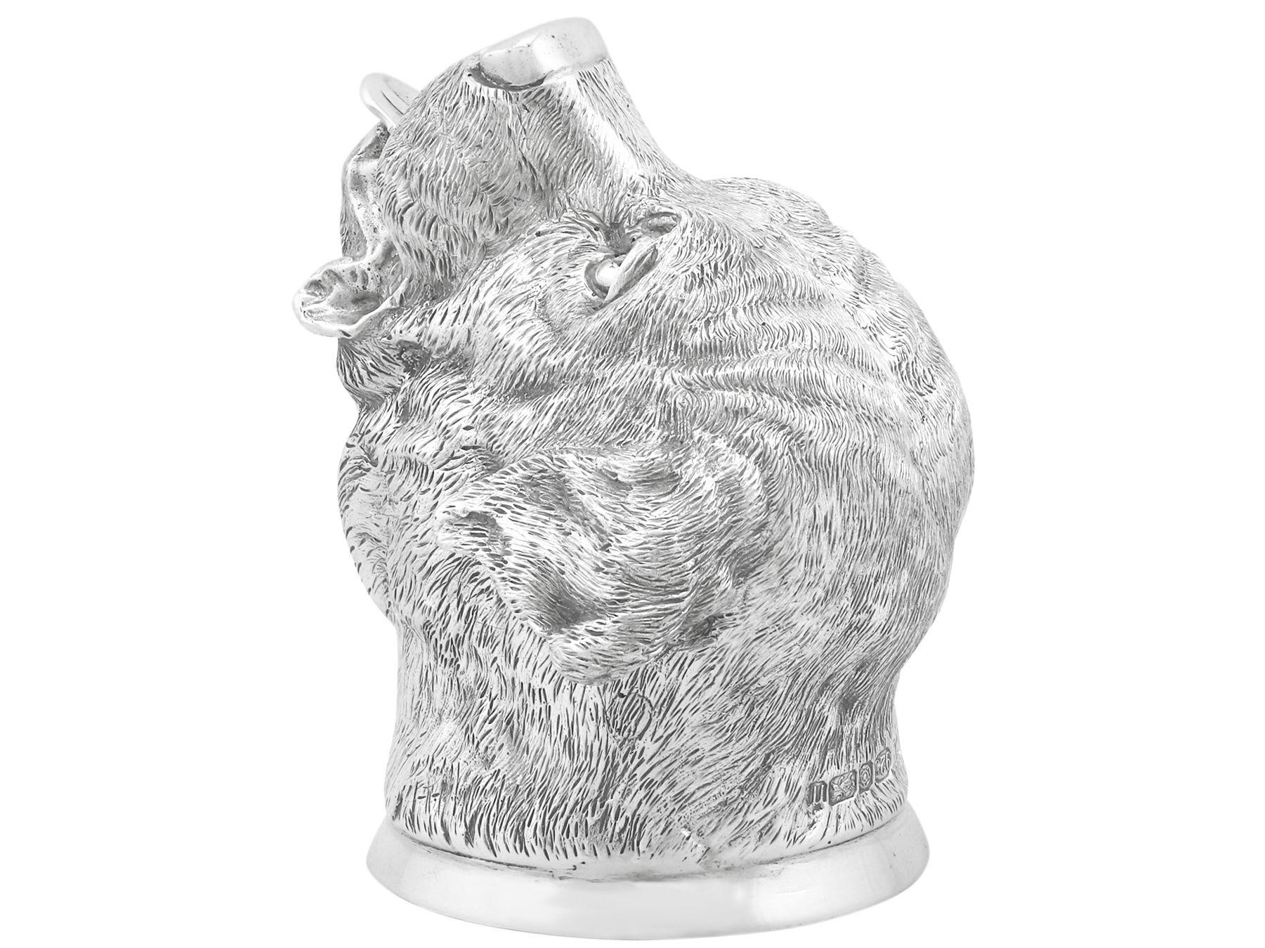 Estribera contemporánea de plata de ley de James R. Biggins en venta 1