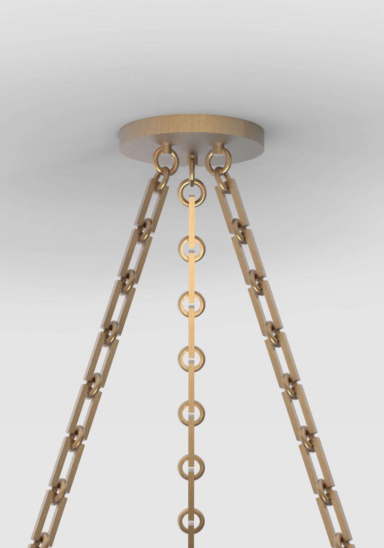 Contemporary 201A Chandelier in Alabaster by Orphan Work In New Condition For Sale In Los Angeles, CA