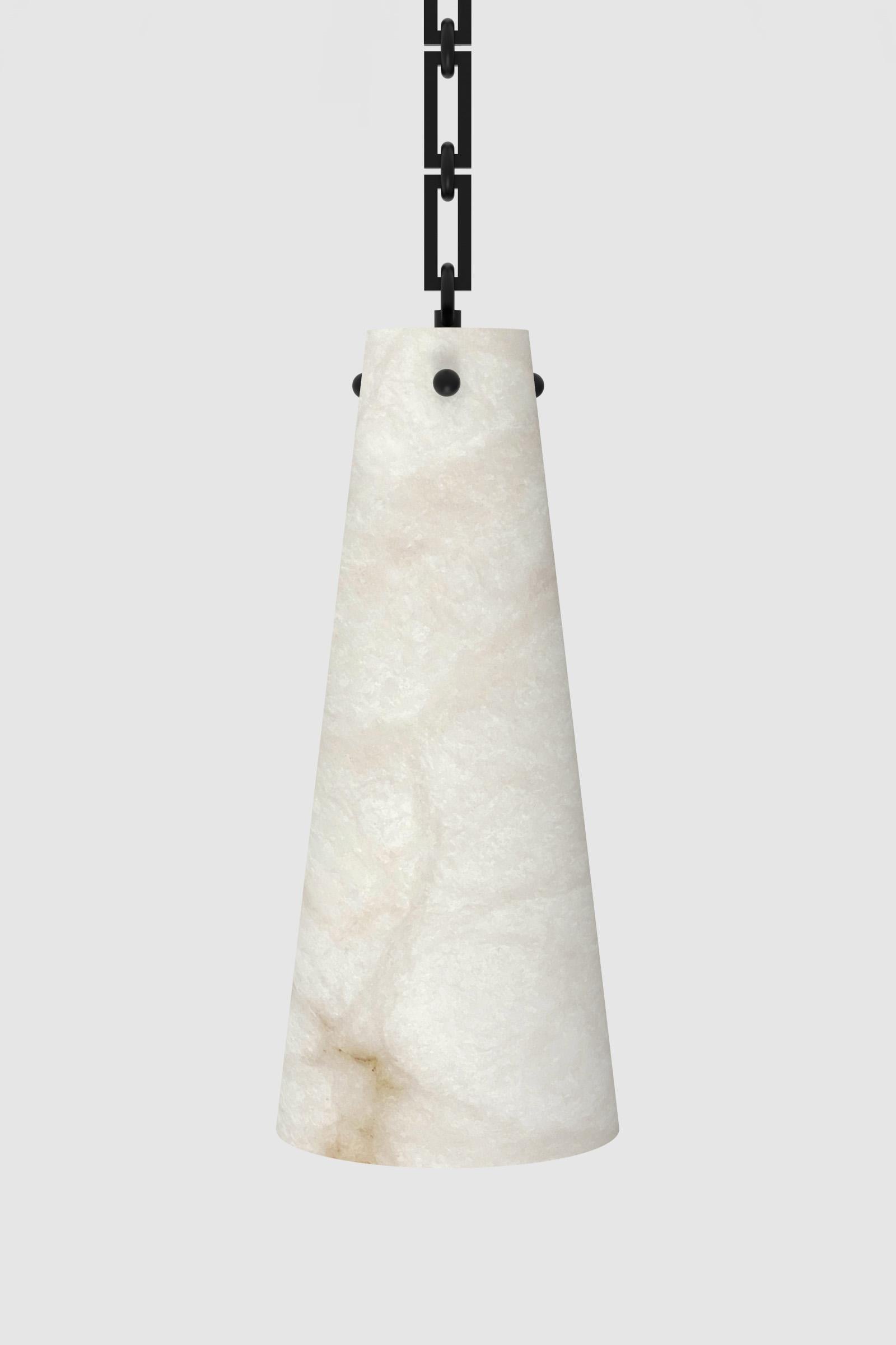 Italian Contemporary Lucca Pendant 202A-1S in Alabaster by Orphan Work, 2021 For Sale