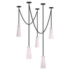 Contemporary 202A-5 Chandelier in Alabaster by Orphan Work, 2021