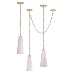 Contemporary 202A Chandelier in Alabaster by Orphan Work, 2021