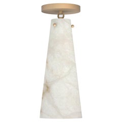 Contemporary Lucca Flush Mount 202A in Alabaster by Orphan Work, 2021