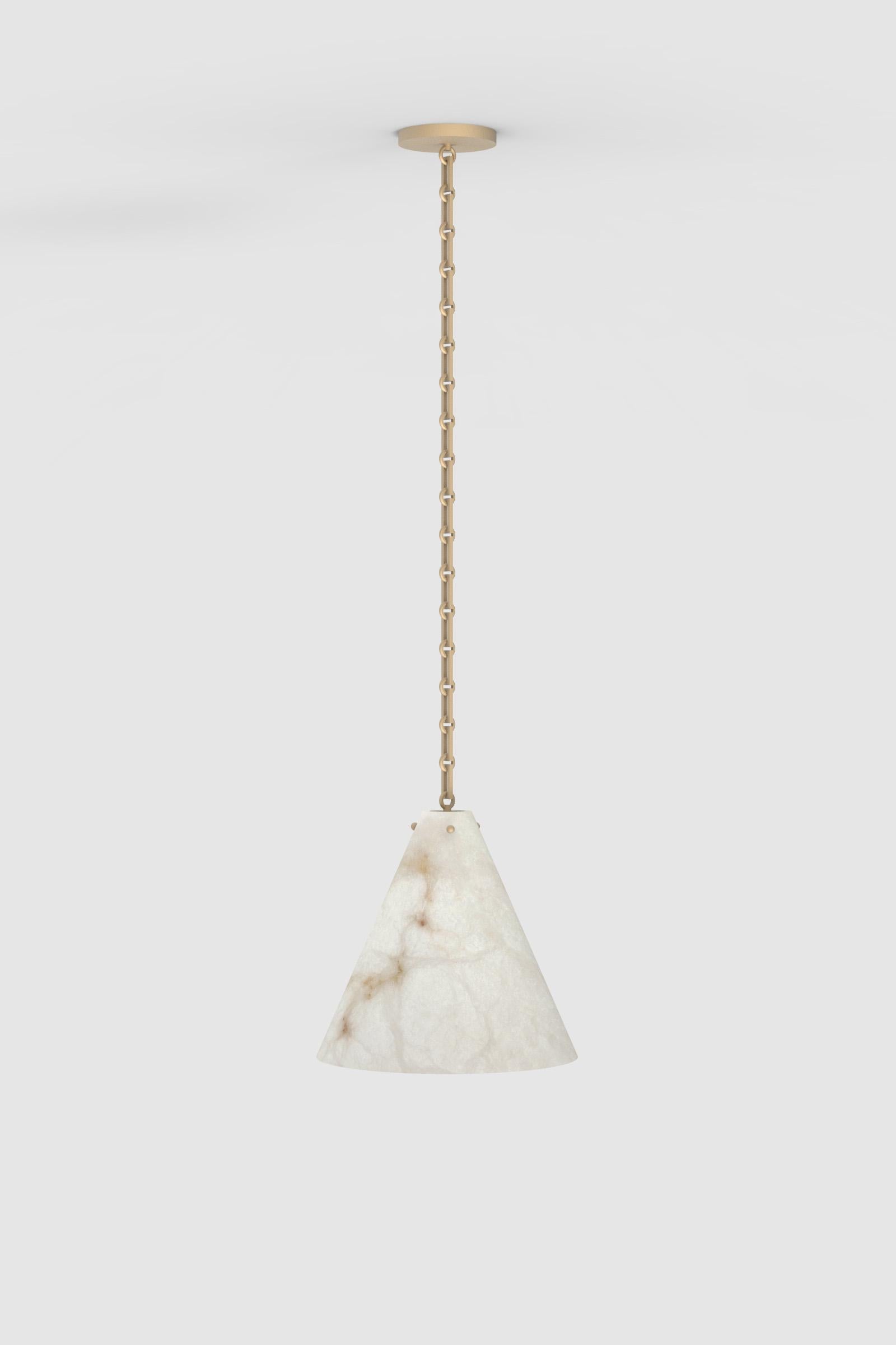 Orphan work 202A large pendant BB
Shown in alabaster with brushed brass
Available in brushed brass and blackened brass
Measures: 15” height x 16” diameter
height and width to order*
Canopy 6