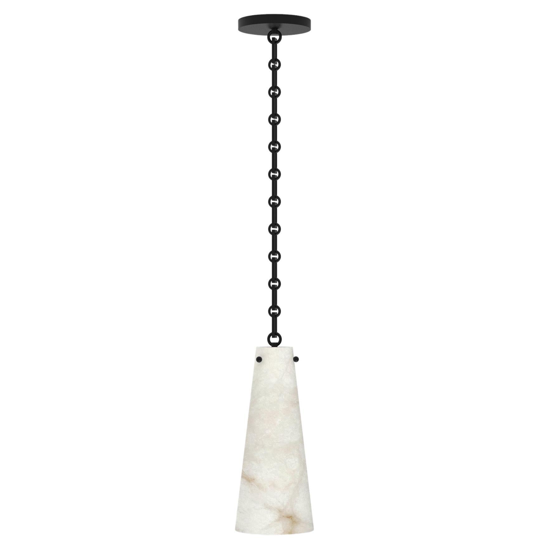 Contemporary Lucca Pendant 202A in Alabaster by Orphan Work, 2021 For Sale