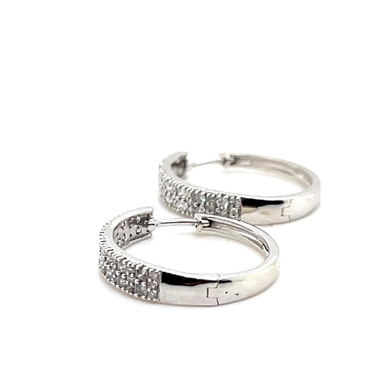 Zeitgenössische 2,06 tcw Diamant 10K Weißgold Oval Reifen im Angebot 3