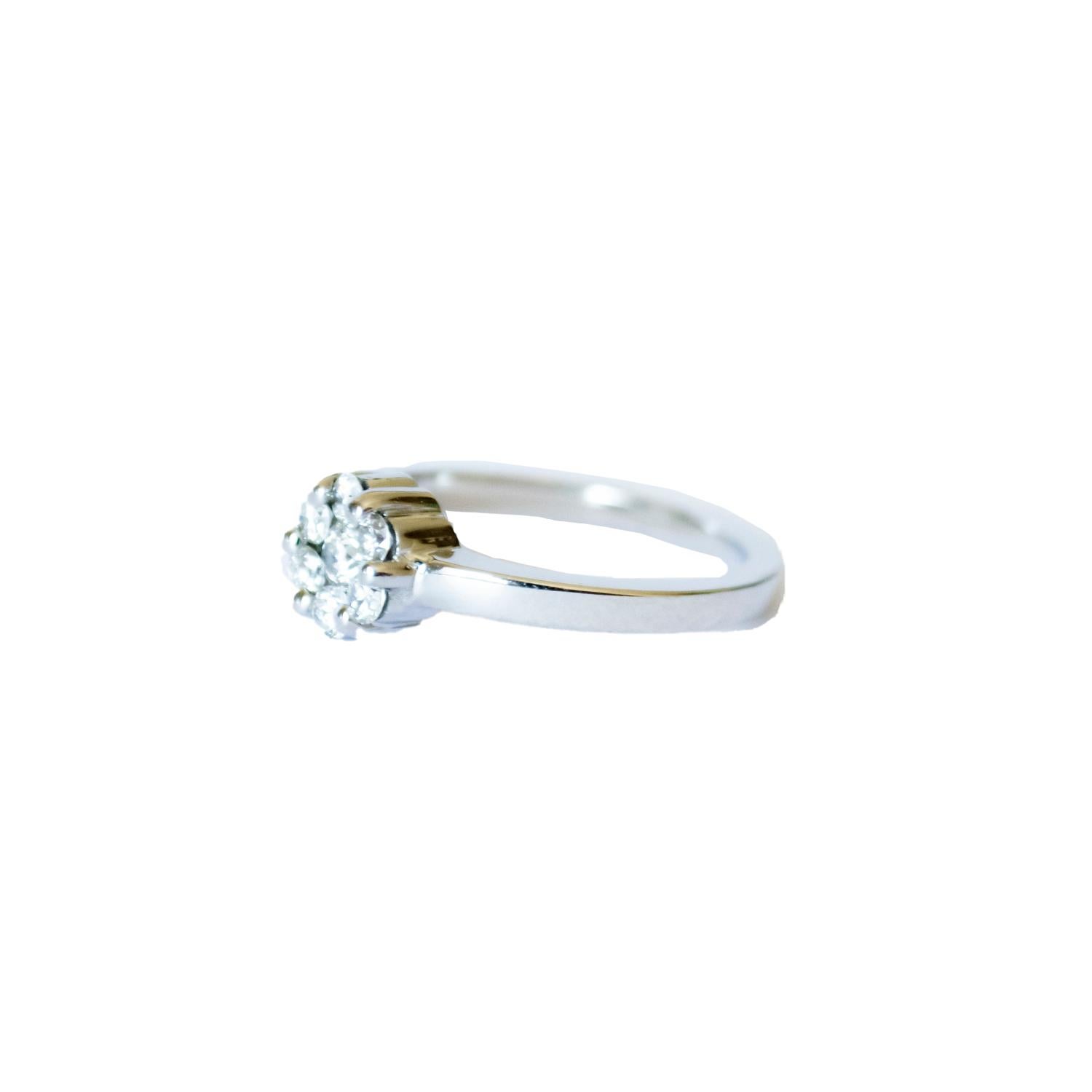 Bague contemporaine du 20e siècle en or 18K avec diamants Pour femmes en vente