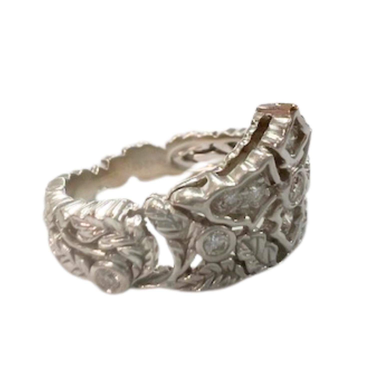 Contemporary 20th Century 2,70ct Diamanten 18k Gold Ring im Angebot 1