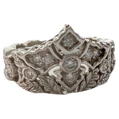 Contemporary 20th Century 2.70ct Diamonds 18k Gold Ring