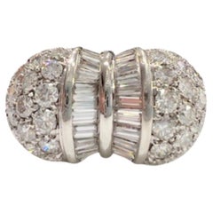 5,84 Karat Diamanten 18k Gold Dome Ring