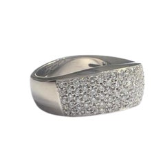 Anello in oro 18 carati con diamante del XX secolo contemporaneo
