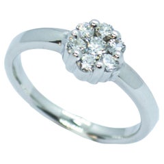 Contemporary 20th Century Diamond 18K Gold Ring