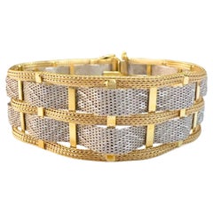 Bracciale d'oro del XX secolo contemporaneo