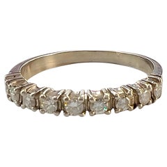 Contemporary 20th Century Ring with 0.36 ct Diamonds in 18k Gold