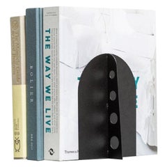 Accesorio de librería contemporánea del siglo XXI, sujetalibros escultórico fabricado en Italia