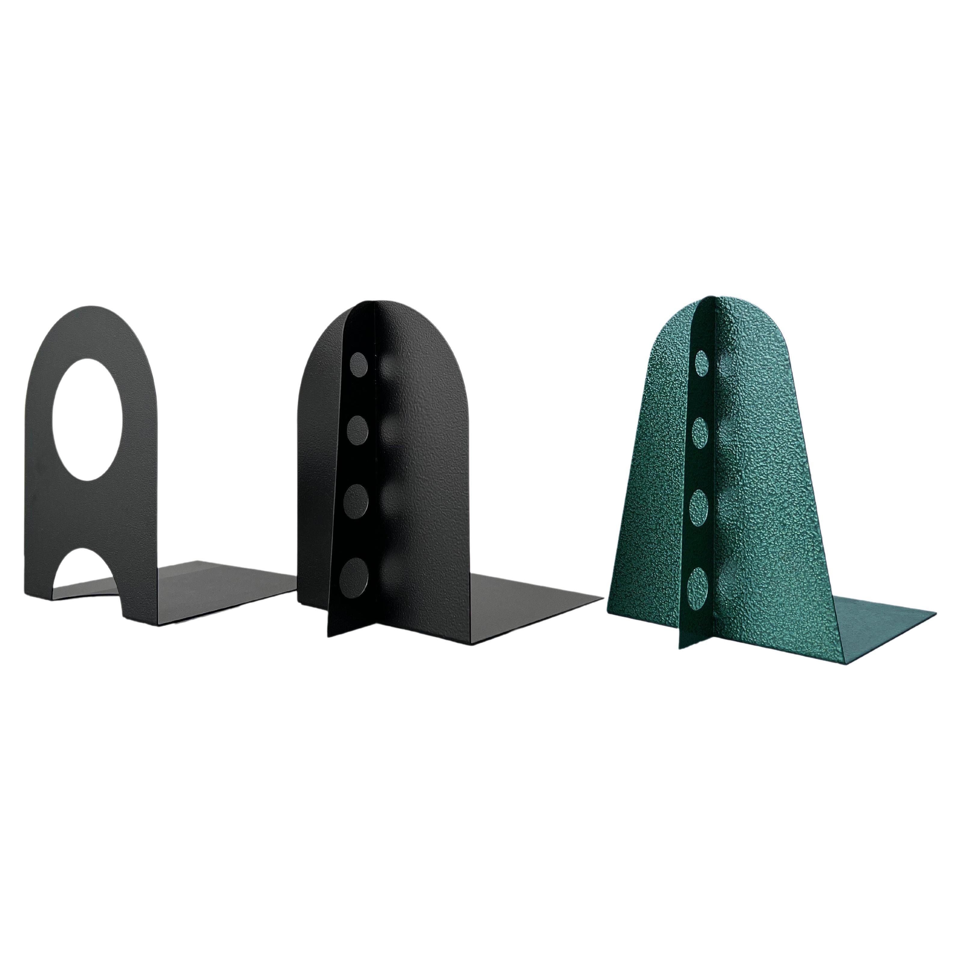 21st Century Contemporary Pair of Chrome Mounted Horn Bookend