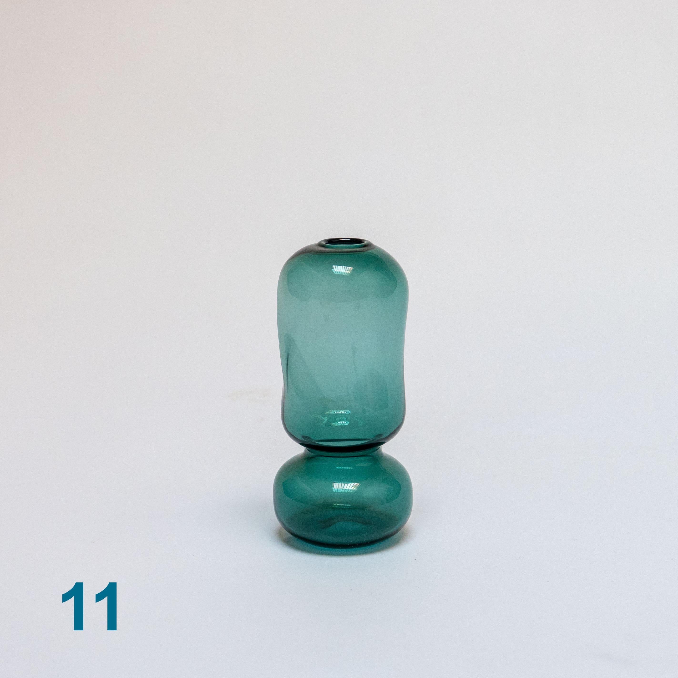 Vases contemporains en verre de Murano soufflé à la main du 21e siècle 