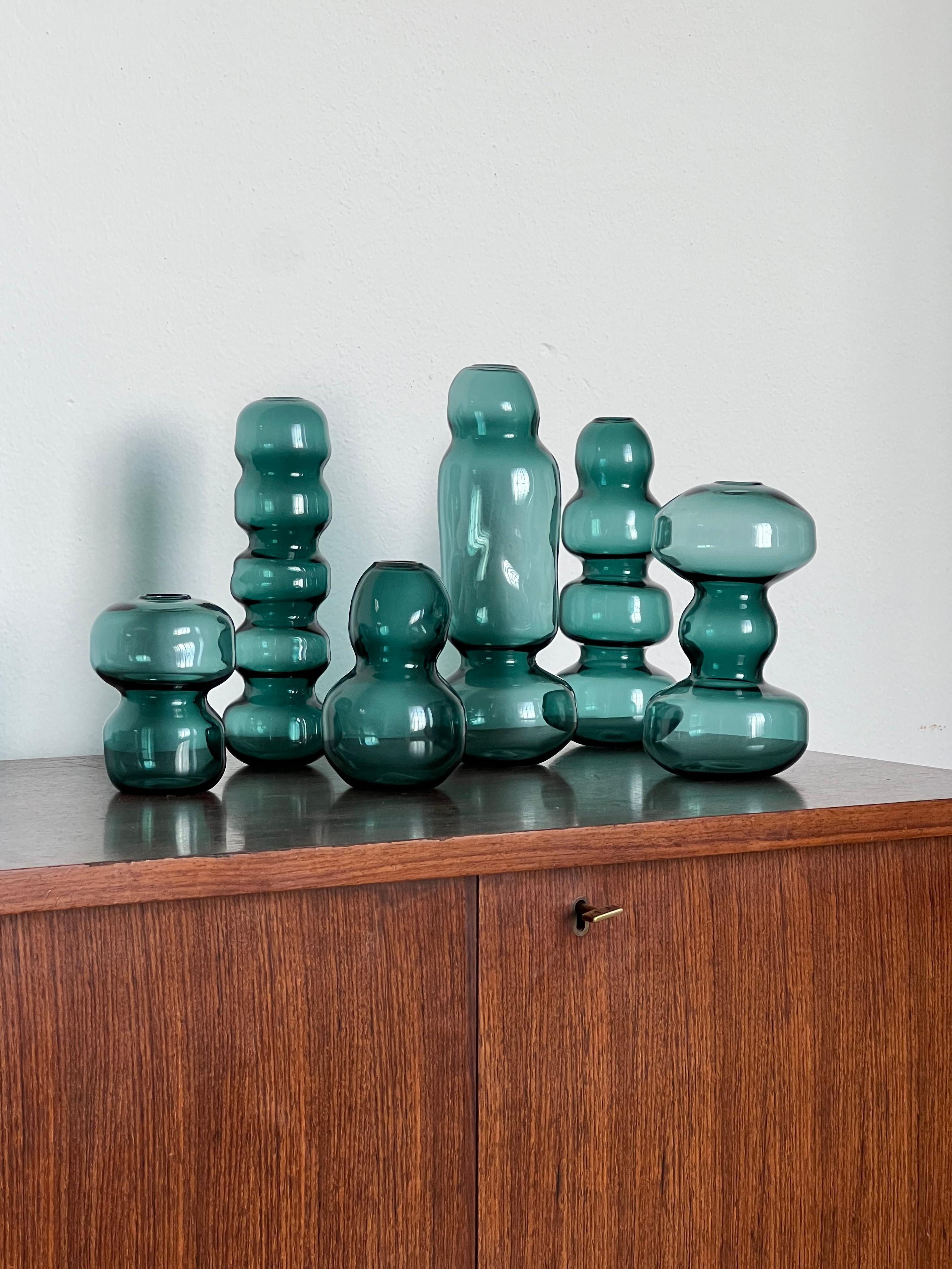 XXIe siècle et contemporain Vases contemporains en verre de Murano soufflé à la main du 21e siècle 