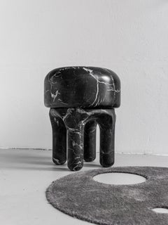 Contemporary 21st Century Spinzi Medusa marble stool, Italian collectible design