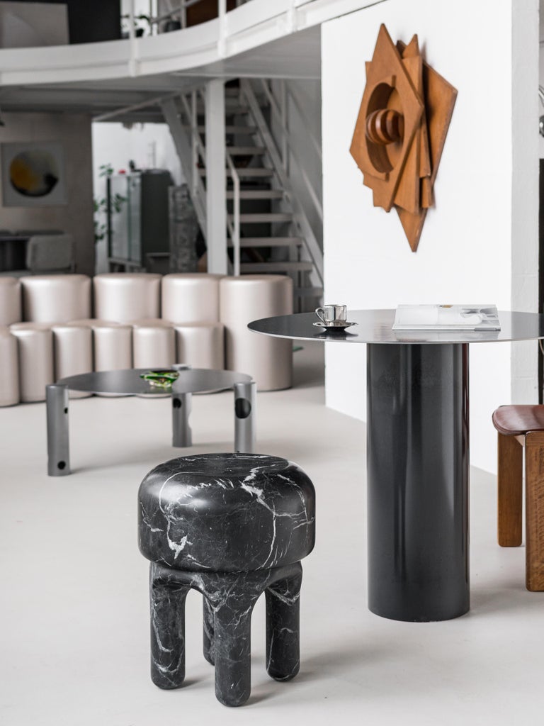 Contemporary 21st Century Spinzi Medusa marble stool, Italian ...