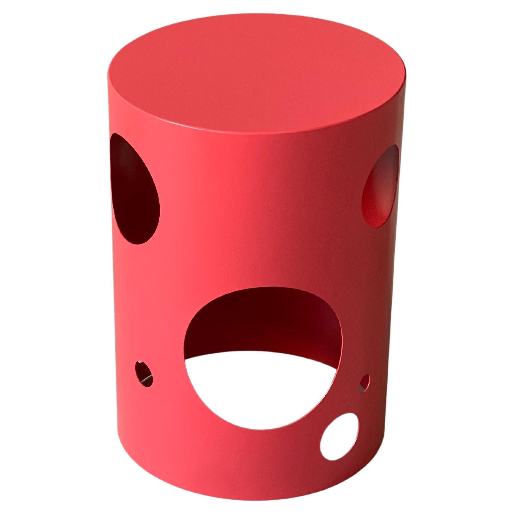 Contemporary 21st Century Spinzi Silös Side Table, Bright Rose For Sale