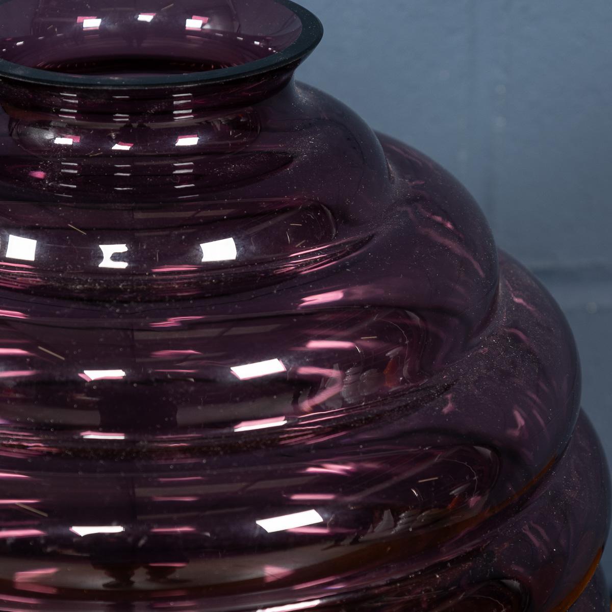 Zeitgenössische 21stC Murano Kunstglas Vase in 