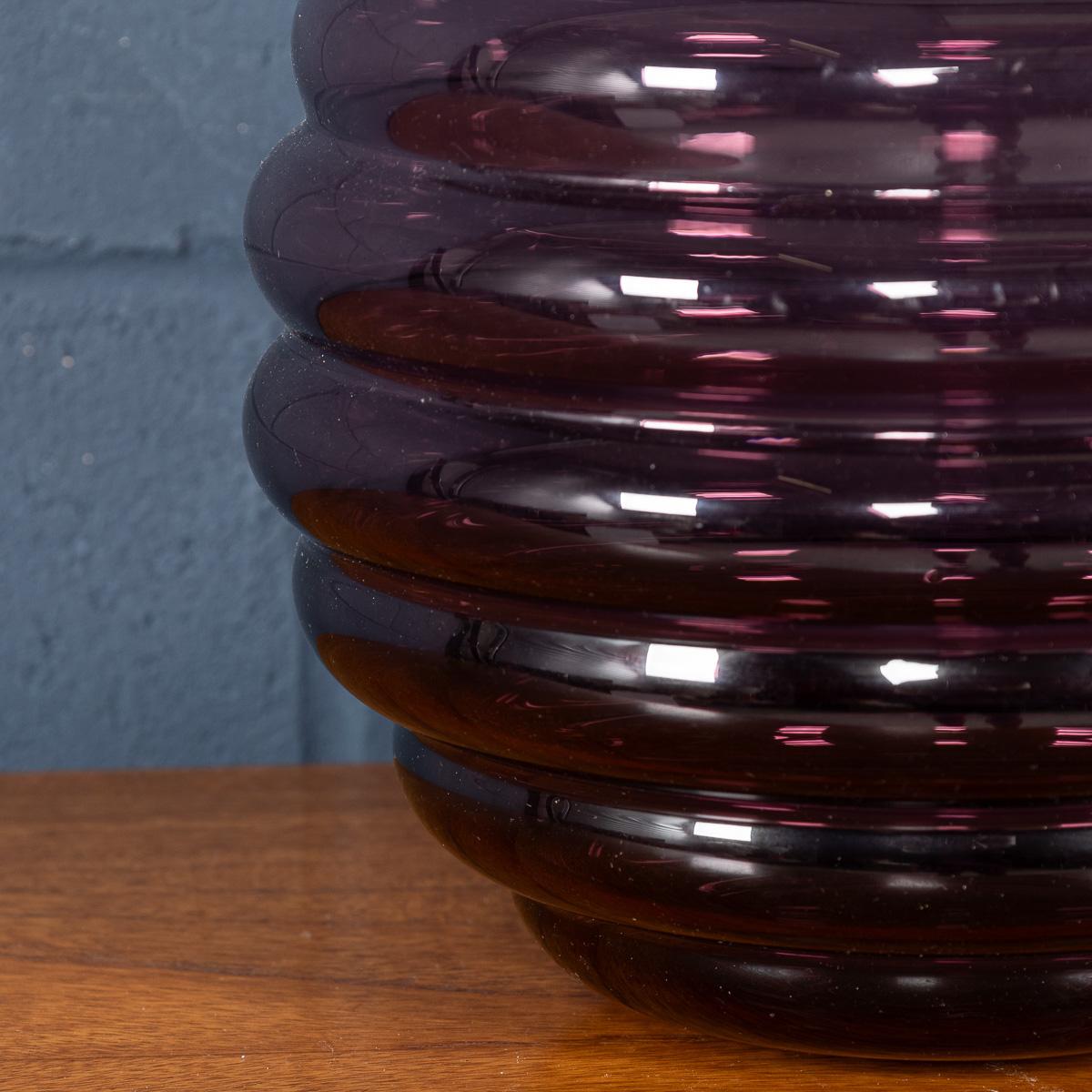 Zeitgenössische 21stC Murano Kunstglas Vase in 