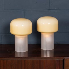 Contemporary 21stC Pair Of Murano Glass Table Lamps Of Recent Production, Italy