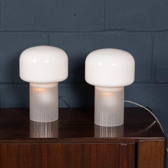 Contemporary 21stC Pair Of Murano Glass Table Lamps Of Recent Production, Italy