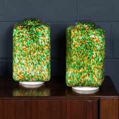 Contemporary 21stC Pair Of Murano Glass Table Lamps Of Recent Production, Italy