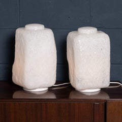 Contemporary 21stC Pair Of Murano Glass Table Lamps Of Recent Production, Italy