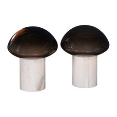Contemporary 21stC Pair Of Murano Glass Table Lamps Of Recent Production, Italy