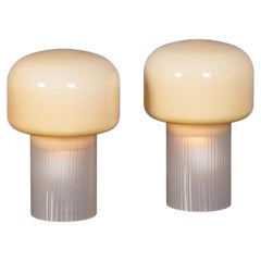 Contemporary 21stC Pair Of Murano Glass Table Lamps Of Recent Production, Italy