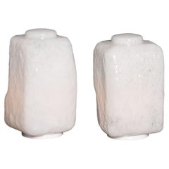 Contemporary 21stC Pair Of Murano Glass Table Lamps Of Recent Production, Italy
