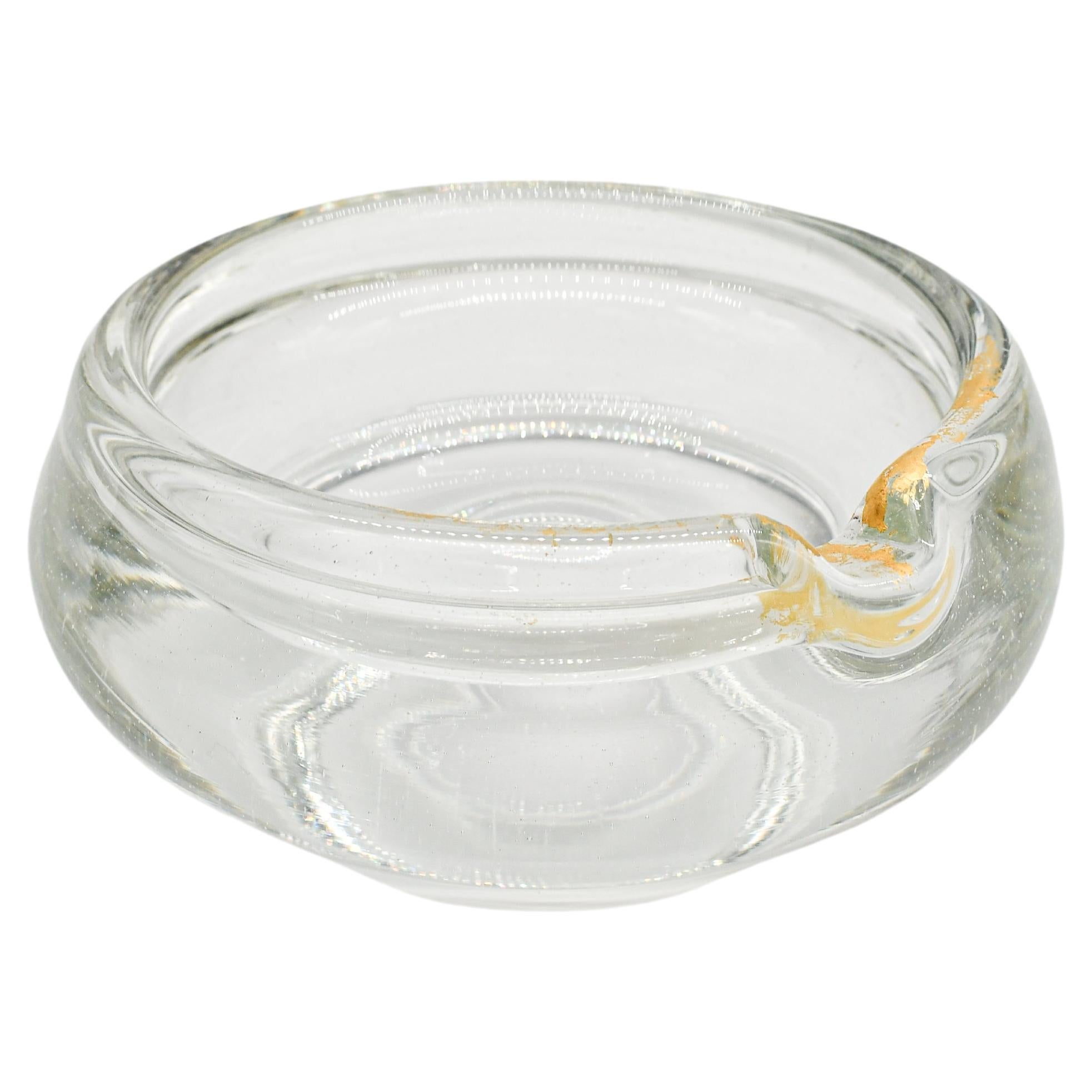 Contemporary 24K gold and glass Cigar Ashtray  by Laura Sattin