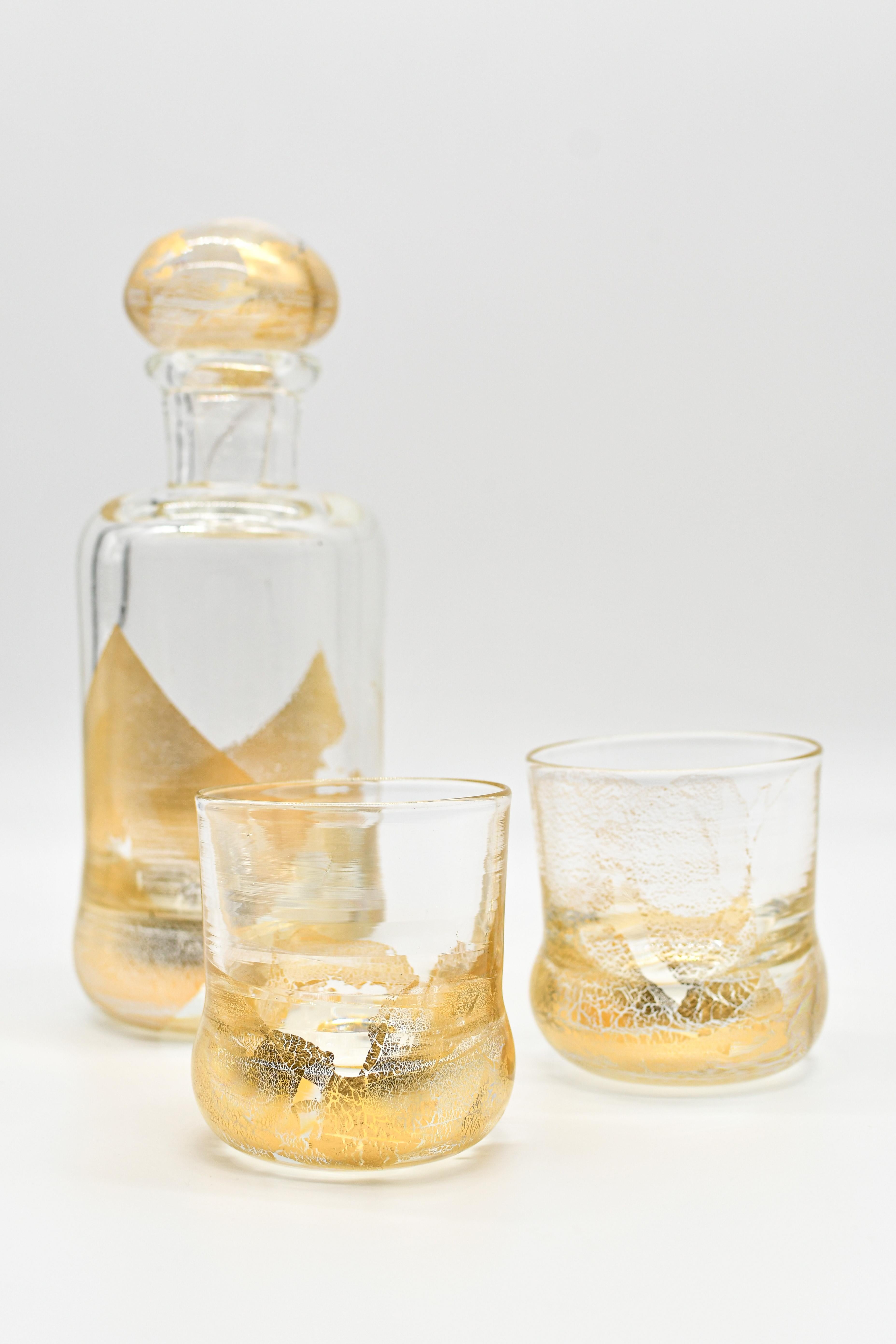 XXI secolo e contemporaneo Bottiglia da whisky Contemporary 24K di Laura Sattin in vendita